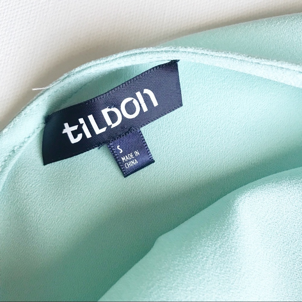 Tildon Shift Dress Lace Slip Tiffany Blue Small - Picture 4 of 5